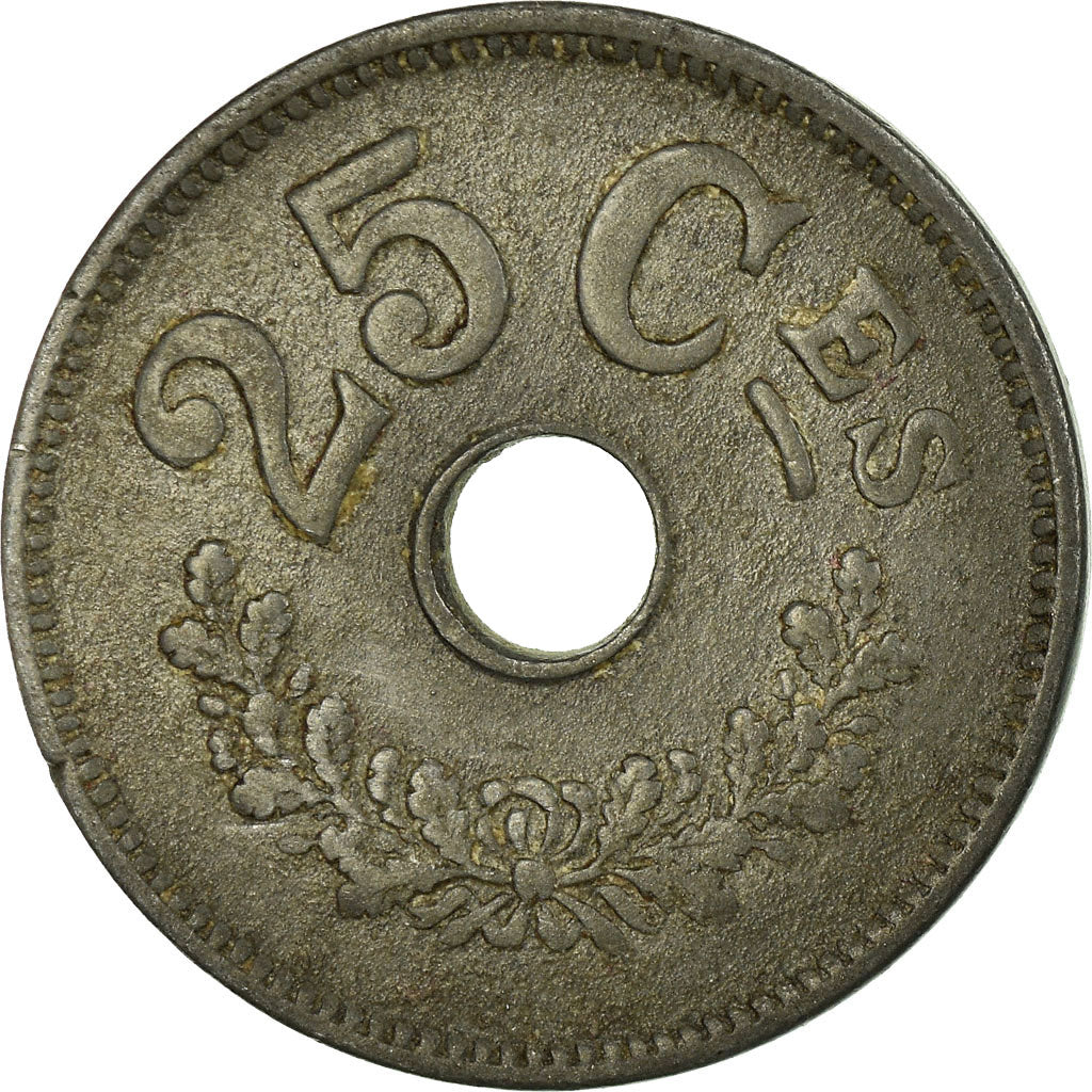 Coin, Luxembourg, Charlotte, 25 Centimes, 1916, EF(40-45), Zinc, KM:29