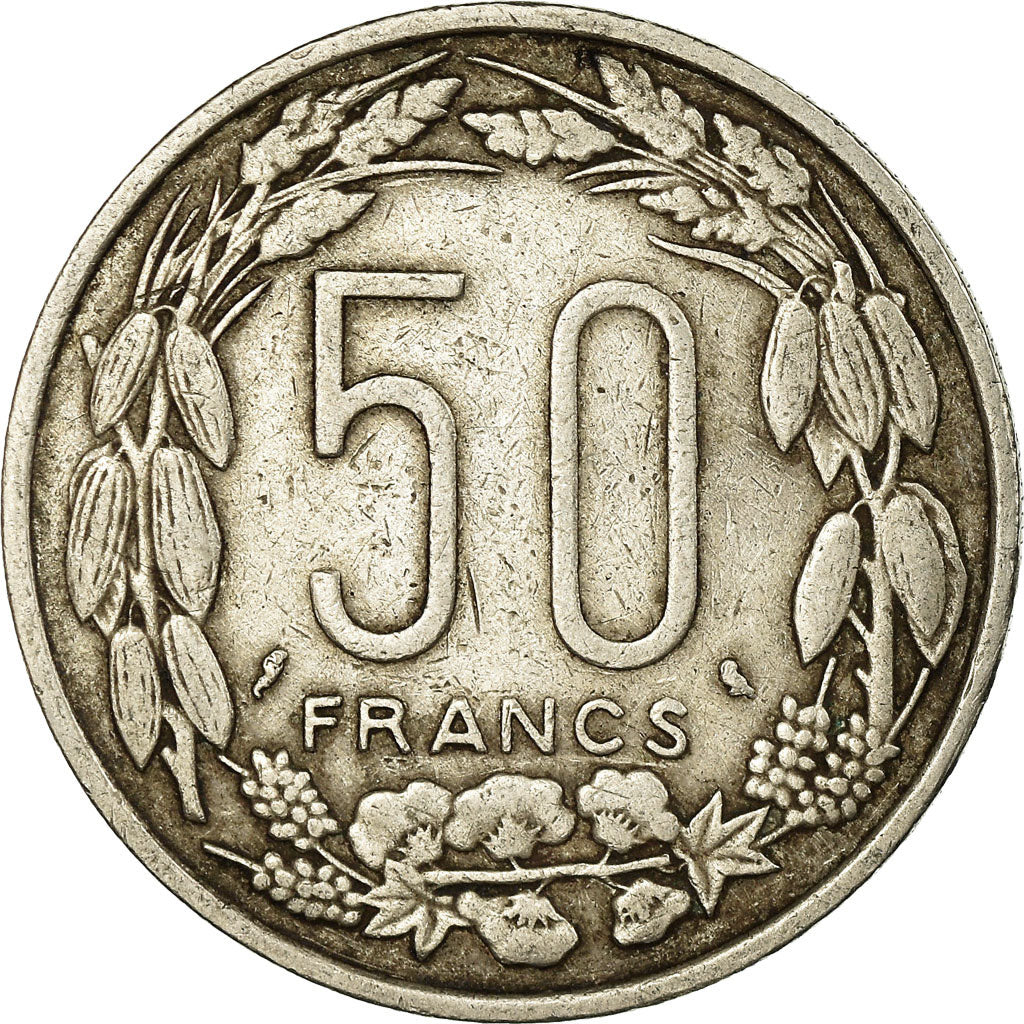 Coin, EQUATORIAL AFRICAN STATES, 50 Francs, 1961, Paris, EF(40-45)