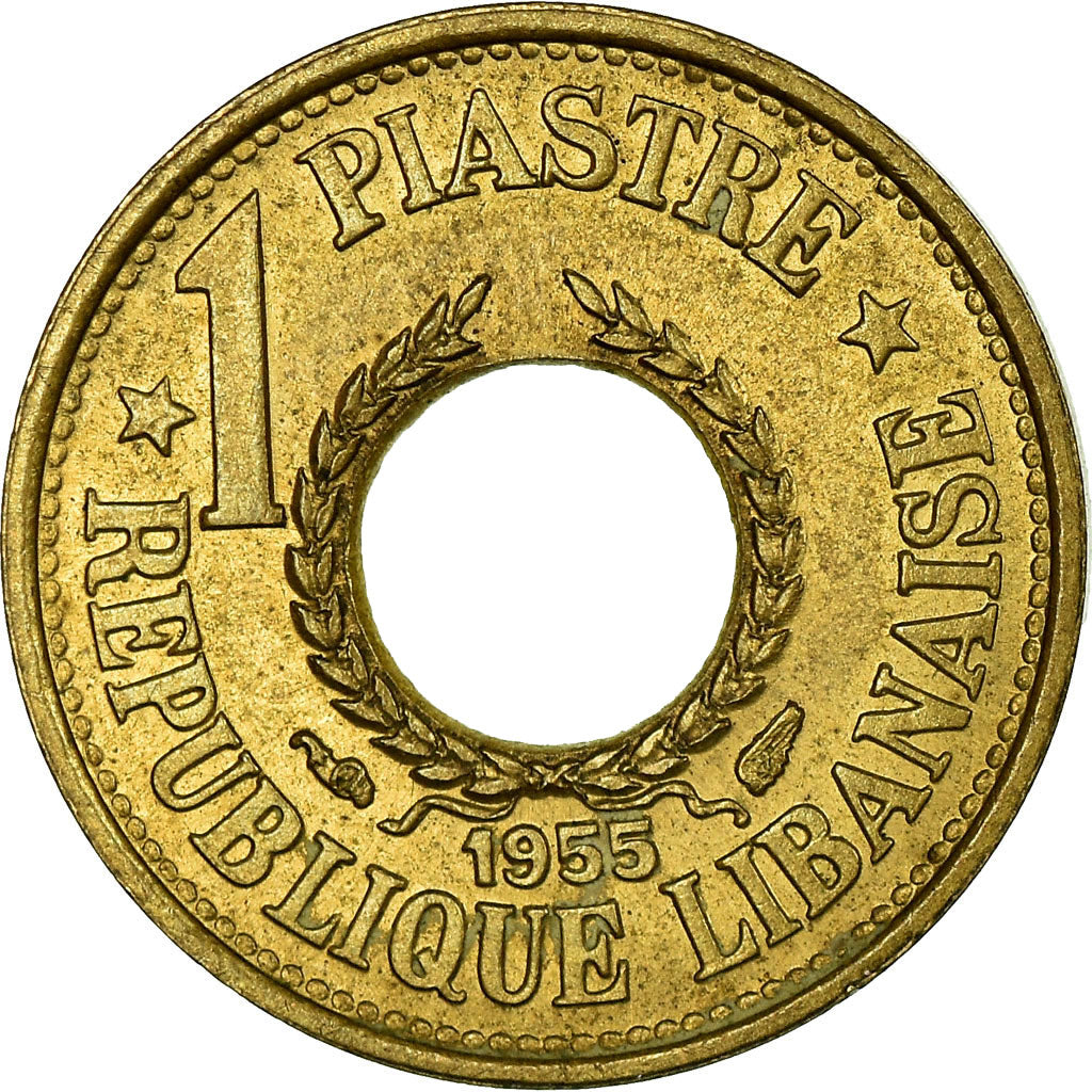 Monnaie, Lebanon, Piastre, 1955, Paris, TTB, Aluminum-Bronze, KM:19