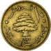 Coin, Lebanon, 10 Piastres, 1955, Paris, VF(30-35), Aluminum-Bronze, KM:23