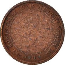 Netherlands, Wilhelmina I, 1/2 Cent, 1917, VF(30-35), Bronze, KM:138