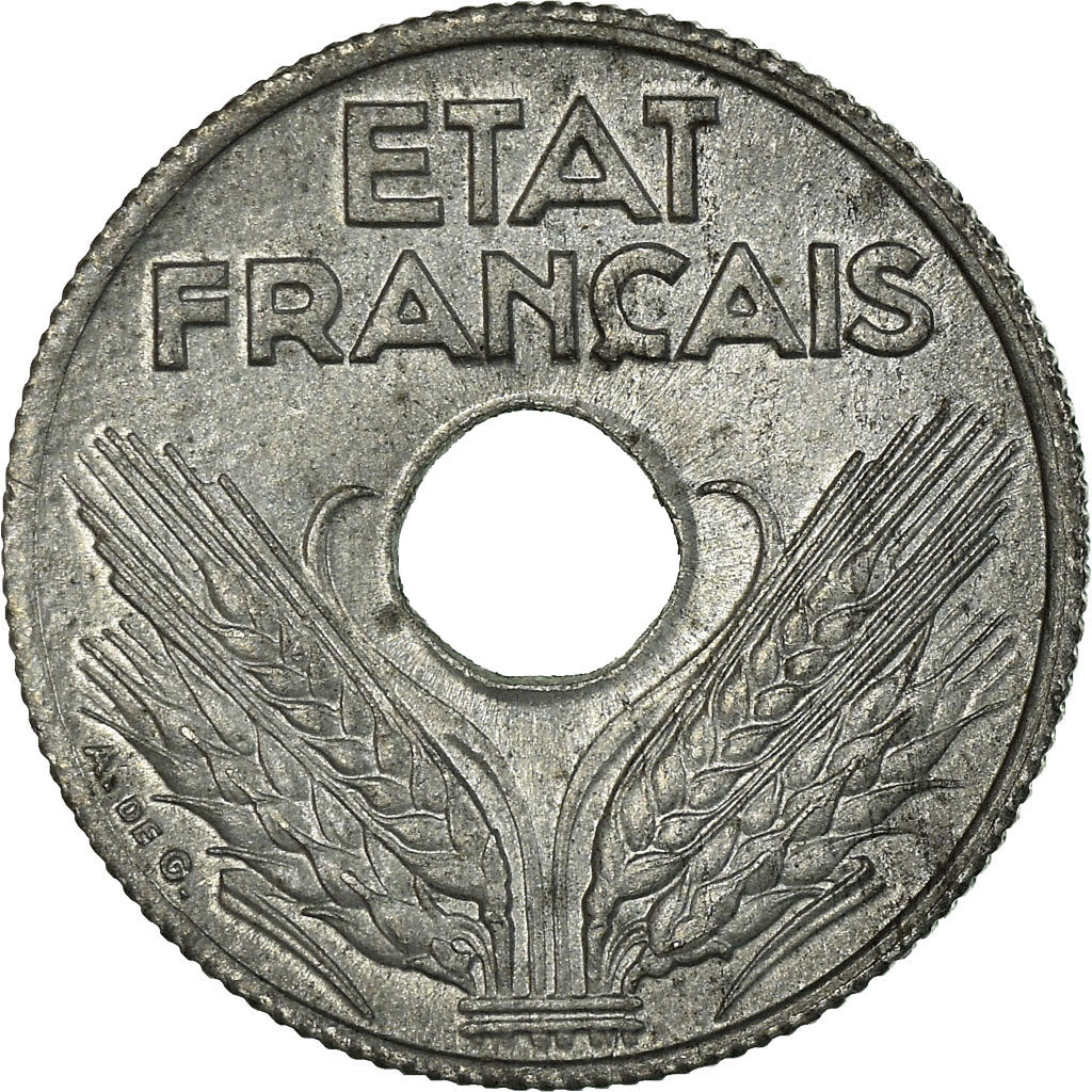 Coin, France, État français, 10 Centimes, 1943, Paris, MS(60-62), Zinc