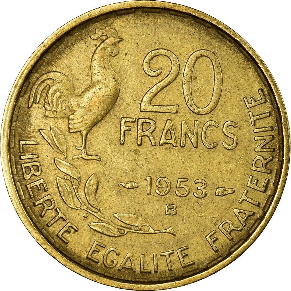 Monnaie, France, Guiraud, 20 Francs, 1953, Beaumont - Le Roger, TTB