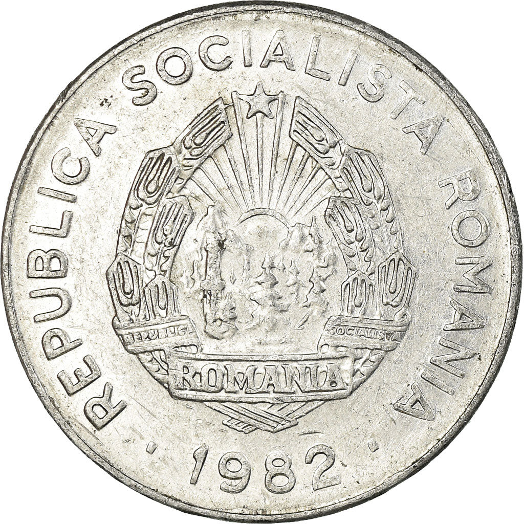Coin, Romania, 25 Bani, 1982, VF(30-35), Aluminum, KM:94a