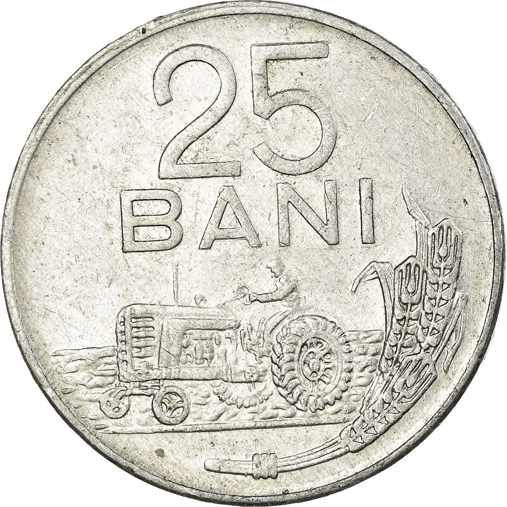 Coin, Romania, 25 Bani, 1982, VF(30-35), Aluminum, KM:94a