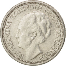 Netherlands, Wilhelmina I, 10 Cents, 1937, EF(40-45), Silver, KM:163