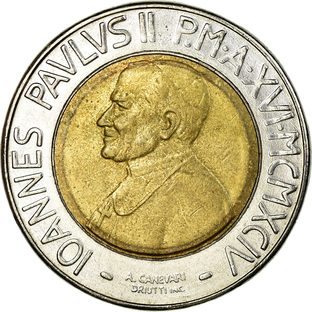 Monnaie, Cité du Vatican, John Paul II, 500 Lire, 1994, Roma, TTB, Bi-Metallic
