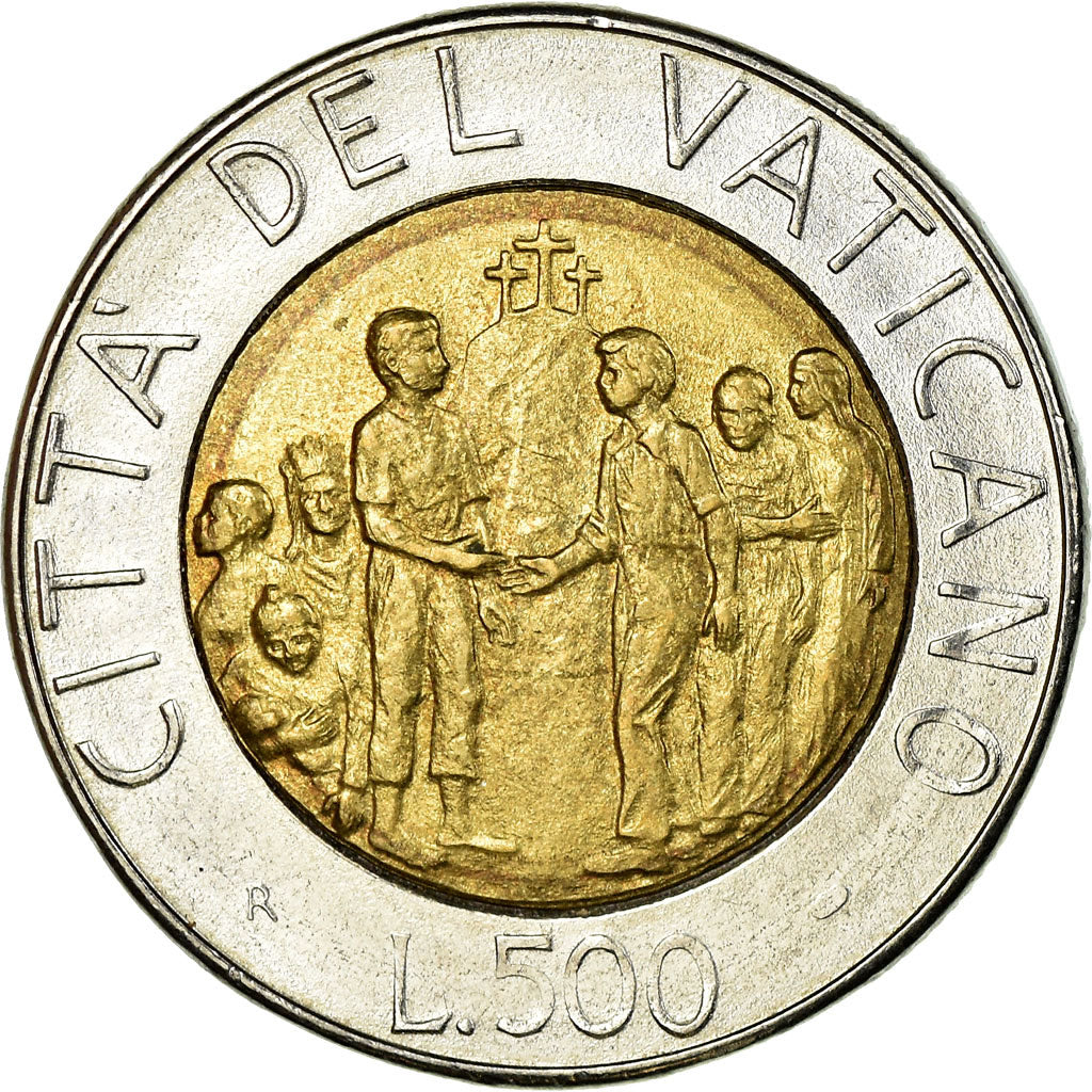 Monnaie, Cité du Vatican, John Paul II, 500 Lire, 1994, Roma, TTB, Bi-Metallic