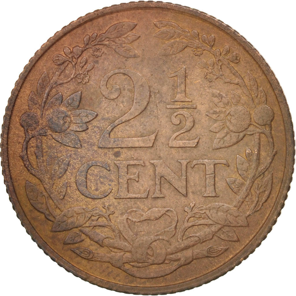 Netherlands, Wilhelmina I, 1/2 Gulden, 1929, AU(50-53), Silver, KM:160