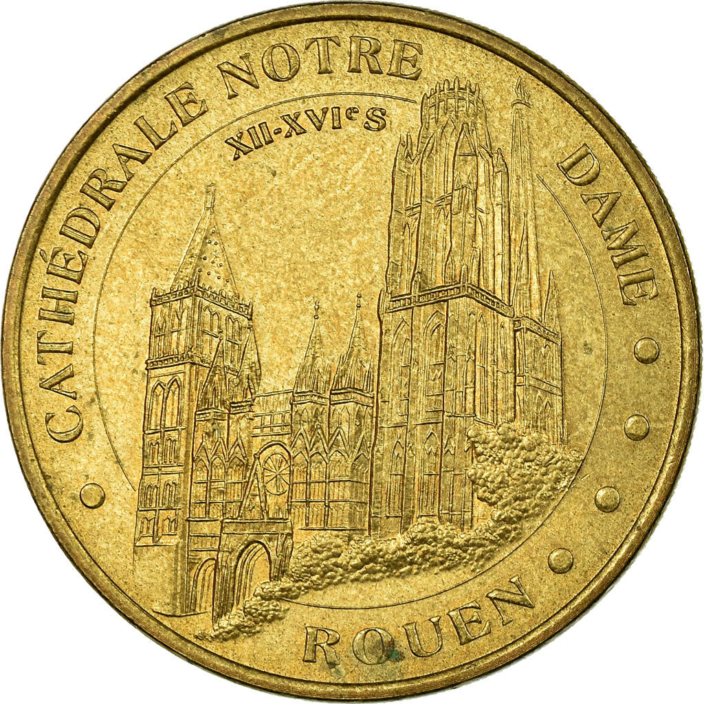 Francja, Token, Żeton turystyczny, 76/ Cathédrale Notre-Dame - Rouen, Sztuka i