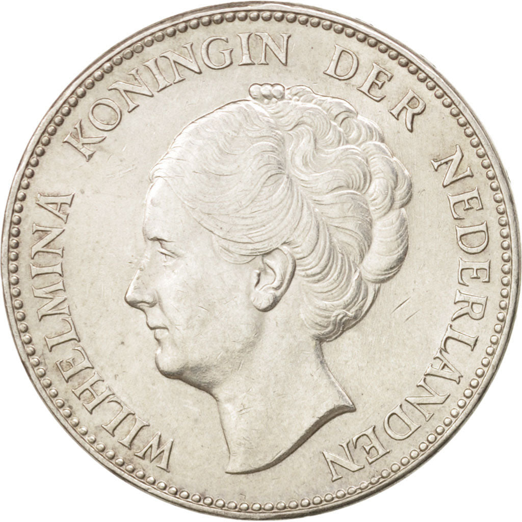 Netherlands, Wilhelmina I, Gulden, 1946, AU(50-53), Silver, KM:161.1