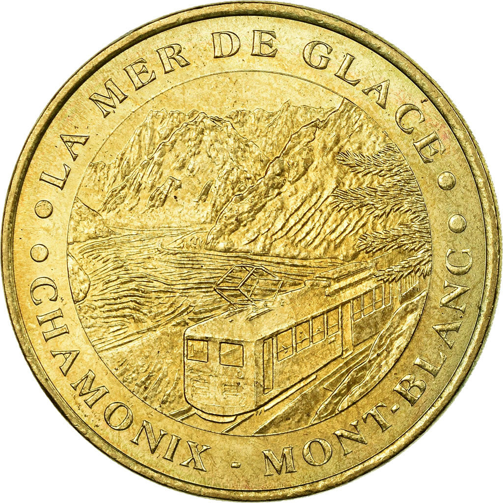 França, Token, Token turístico, 74/ La Mer de Glace - Chamonix, Artes e