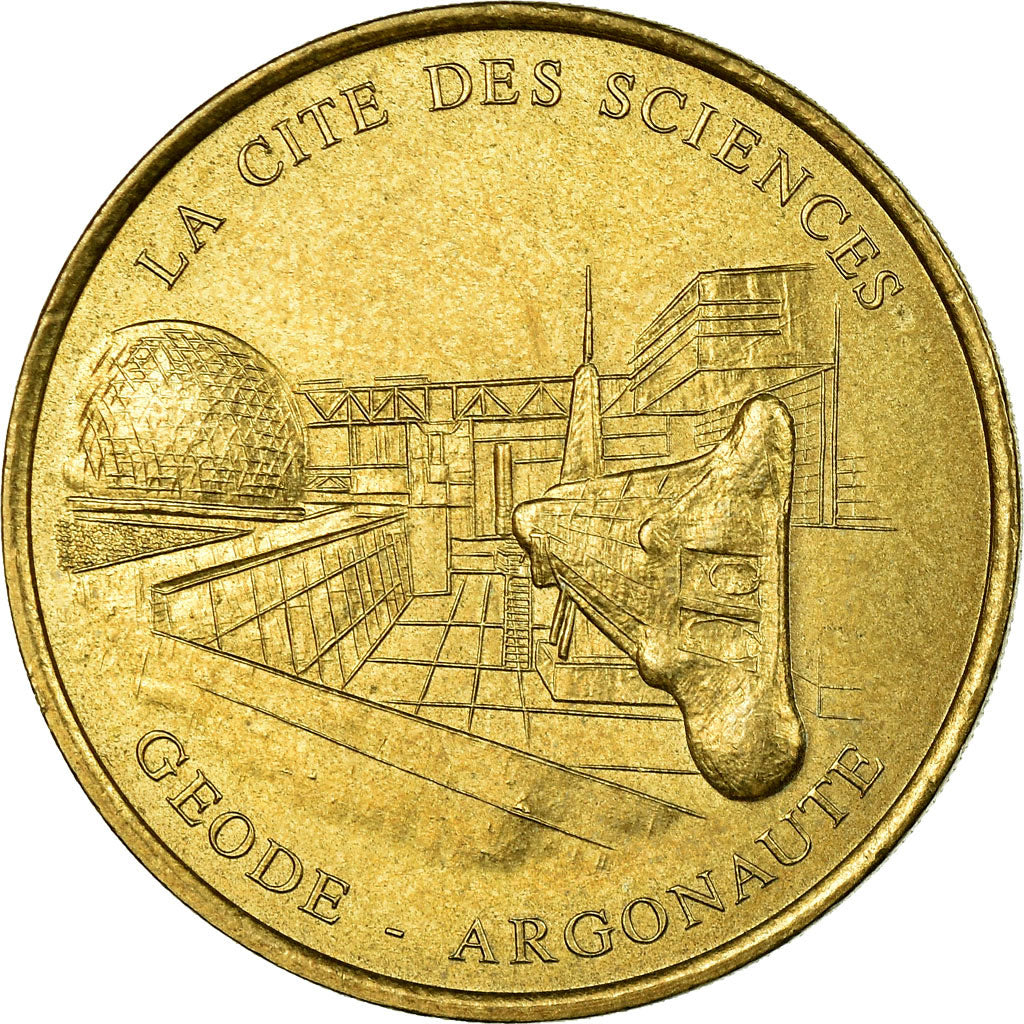 France, Token, Touristic token, Cité des Sciences n°1- La Géode-, Arts &