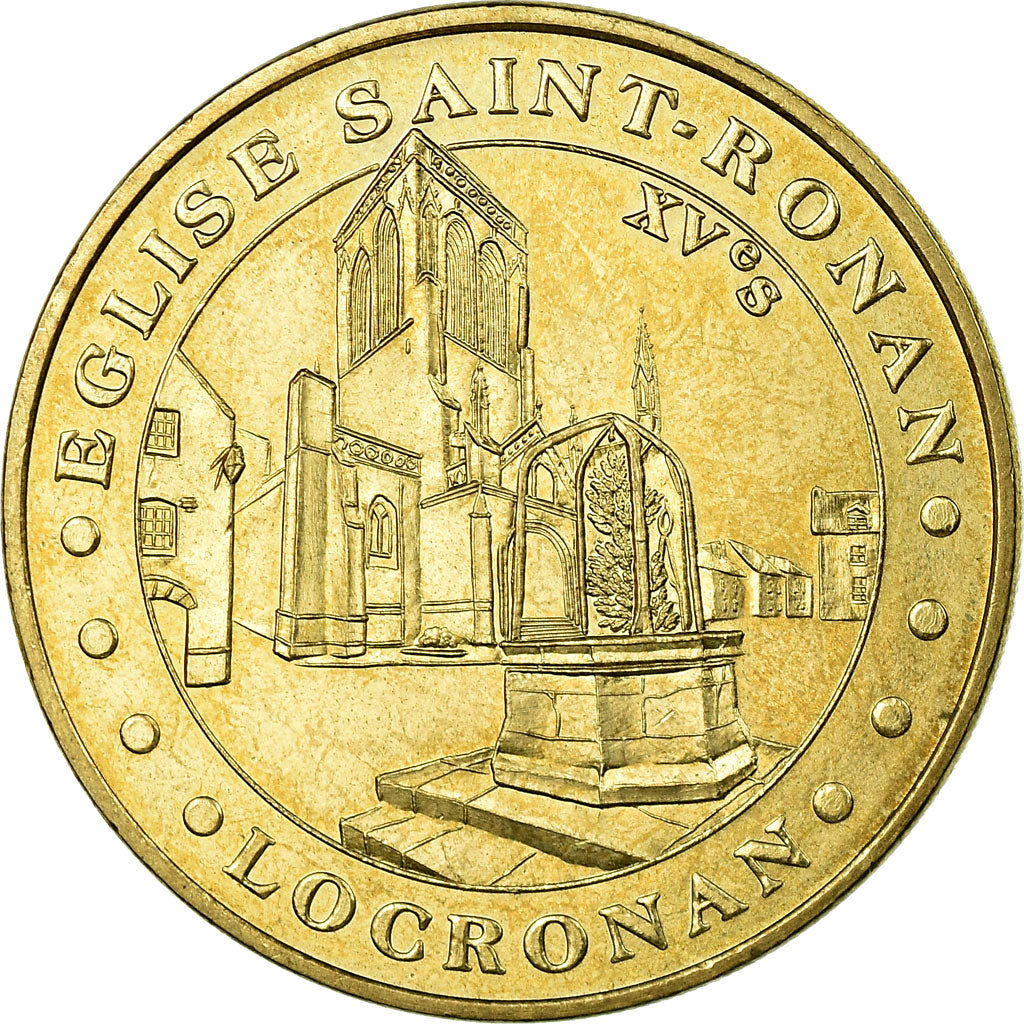 France, Token, Touristic token, Locronan - Eglise Saint Ronan, Arts & Culture