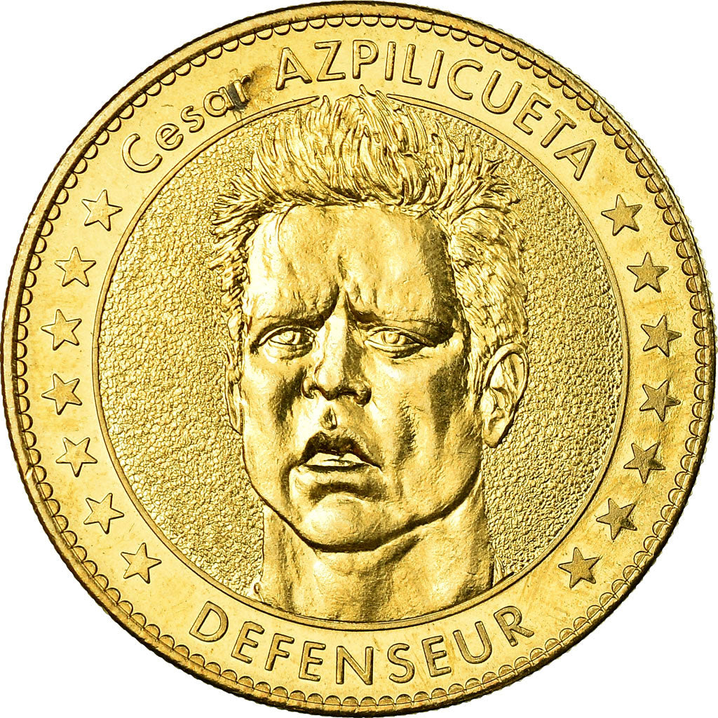 Francia, Token, Jetón turístico, OM - Droit au but - César Azpilicueta, Arts