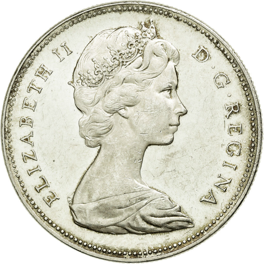 Coin, Canada, Elizabeth II, Dollar, 1966, Royal Canadian Mint, Ottawa