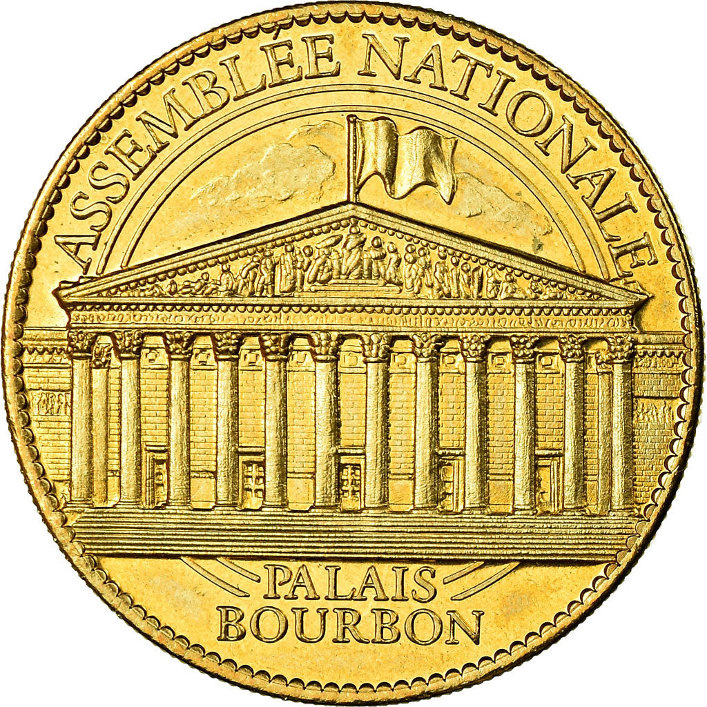 France, Token, Touristic token, Paris - Assemblée Nationale - Palais Bourbon