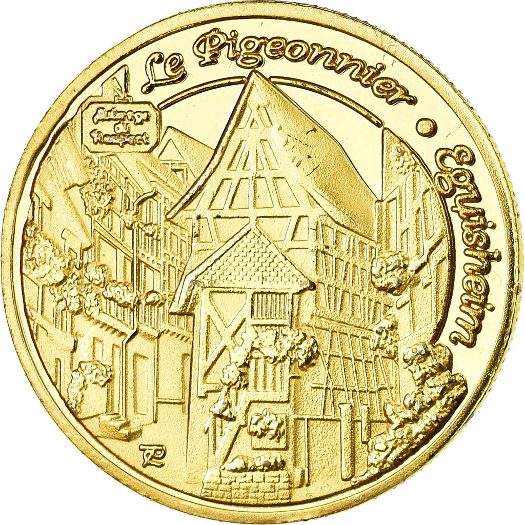 Francia, Token, Jetón turístico, Eguisheim - le pigeonnier, Souvenirs et