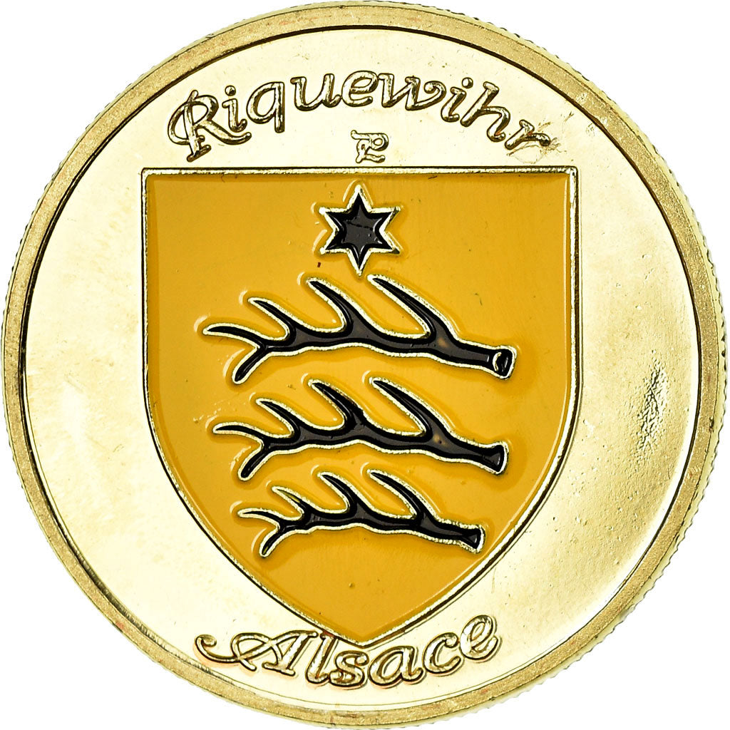 Francia, Token, Jetón turístico, Riquewihr - Tour du Dolder, Souvenirs et