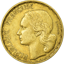 Moneda, Francia, Guiraud, 50 Francs, 1953, Beaumont-le-Roger, MBC, Aluminio -