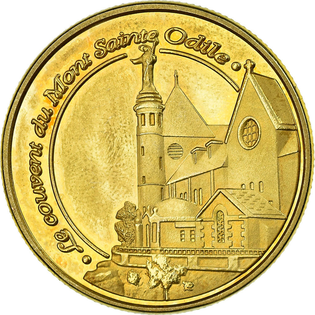 France, Token, Touristic token, Alsace - Mont Sainte-Odile - le couvent
