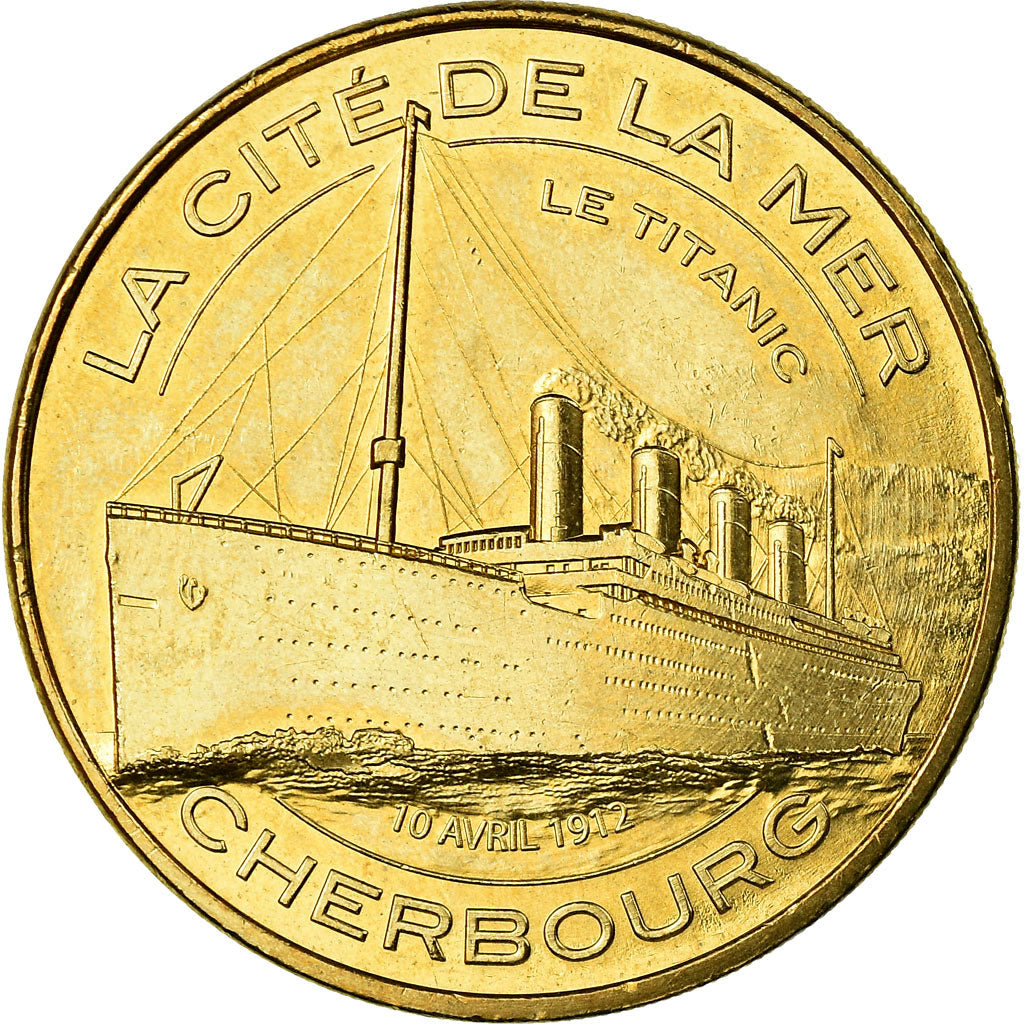 France, Token, Touristic token, Cherbourg - Cité de la Mer n°10 - Le Titanic