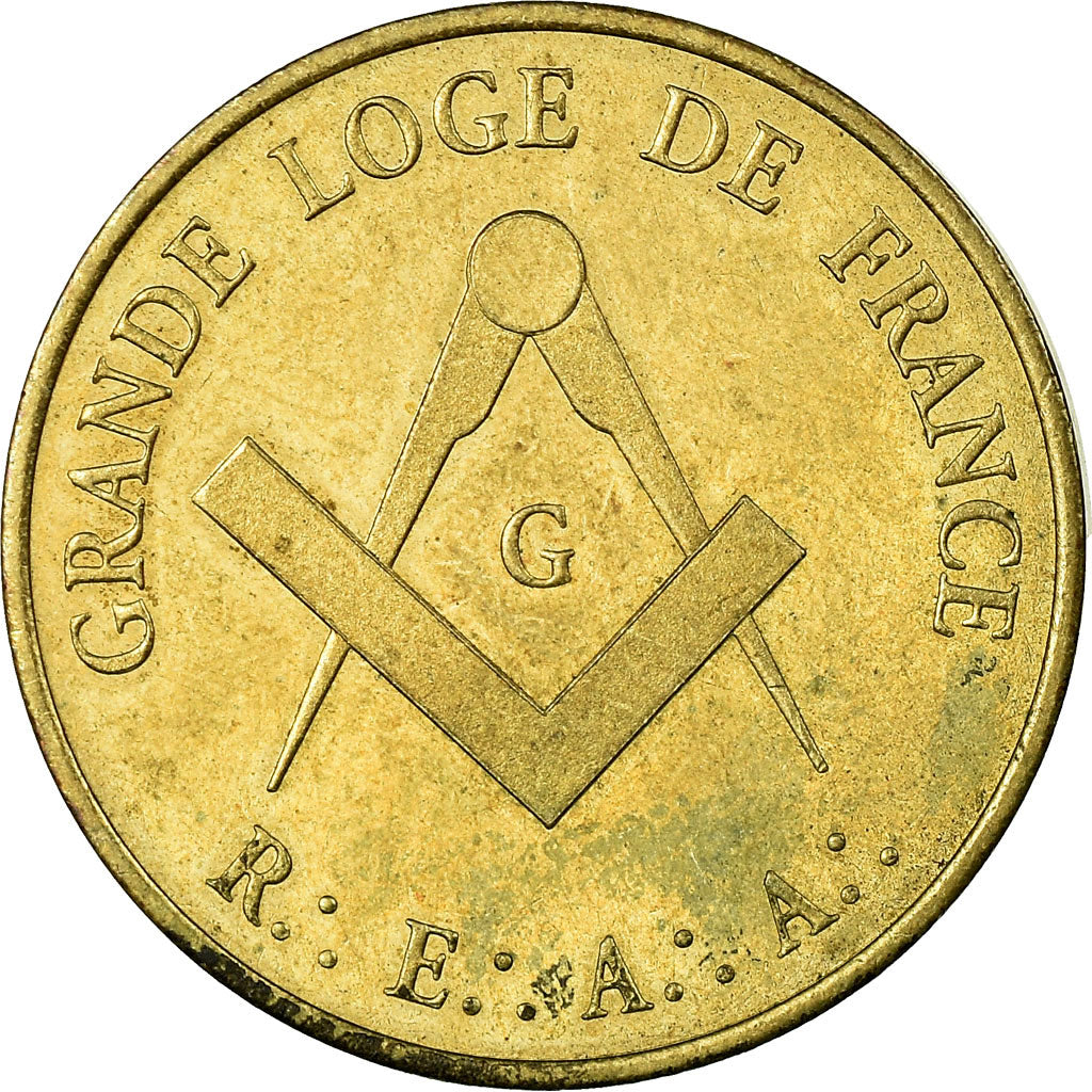 France, Jeton, Jeton Touristique, Grande Loge de France 1894-1994, Arts &