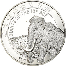 Coin, Ghana, Géants de l'Age de Glace - Mamouth, 5 Cedis, 2019, Proof