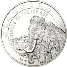 Coin, Ghana, Géants de l'Age de Glace - Mamouth, 5 Cedis, 2019, Proof