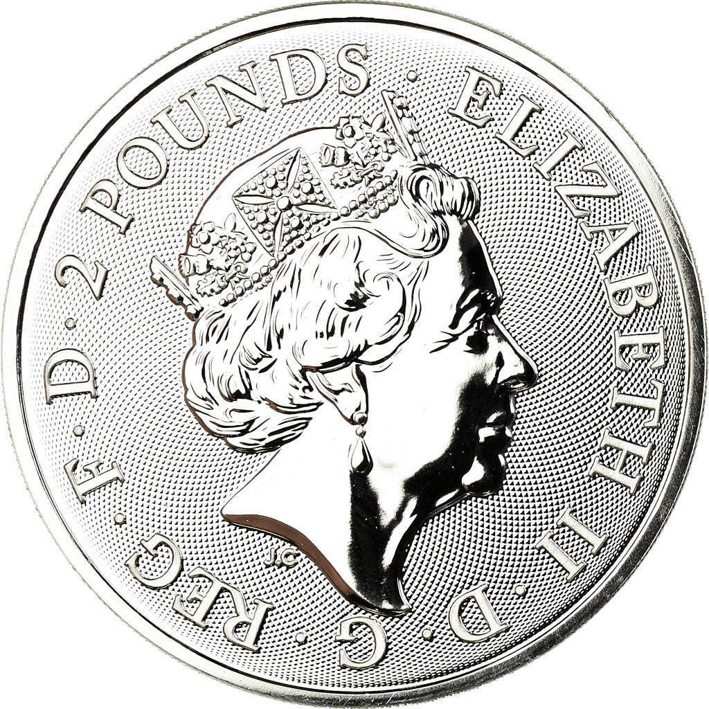 Monnaie, Grande-Bretagne, Année du Rat, 2 Pounds, 2020, Proof, FDC, Argent