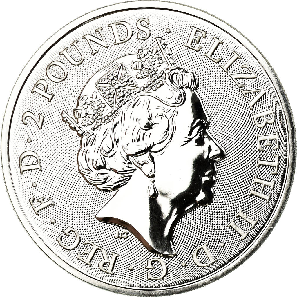 Moneta, Gran Bretagna, Année du Rat, 2 Pounds, 2020, Proof, FDC, Argento