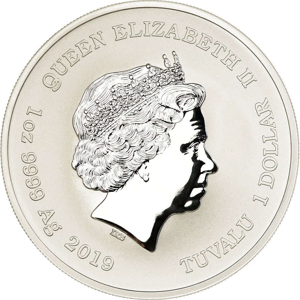 Moneta, Tuvalu, Hulk, Dollar, 2019, British Royal Mint, Proof, FDC, Argento