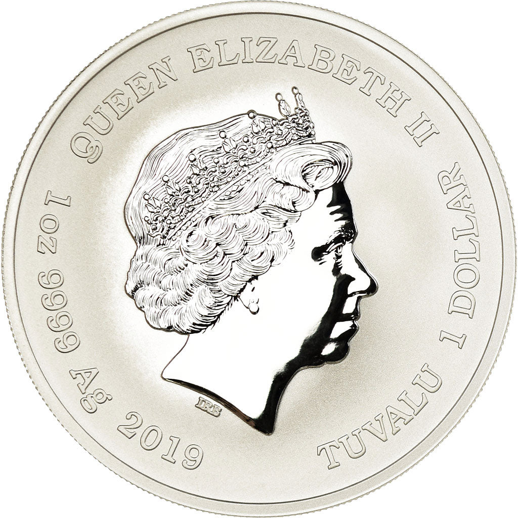 Moneta, Tuvalu, Hulk, Dollar, 2019, British Royal Mint, Proof, FDC, Argento