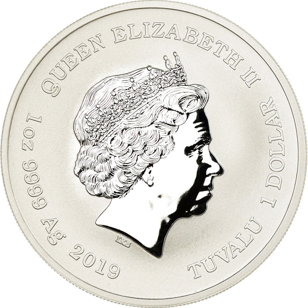 Münze, Tuvalu, Hulk, Dollar, 2019, British Royal Mint, Proof, STGL, Silber