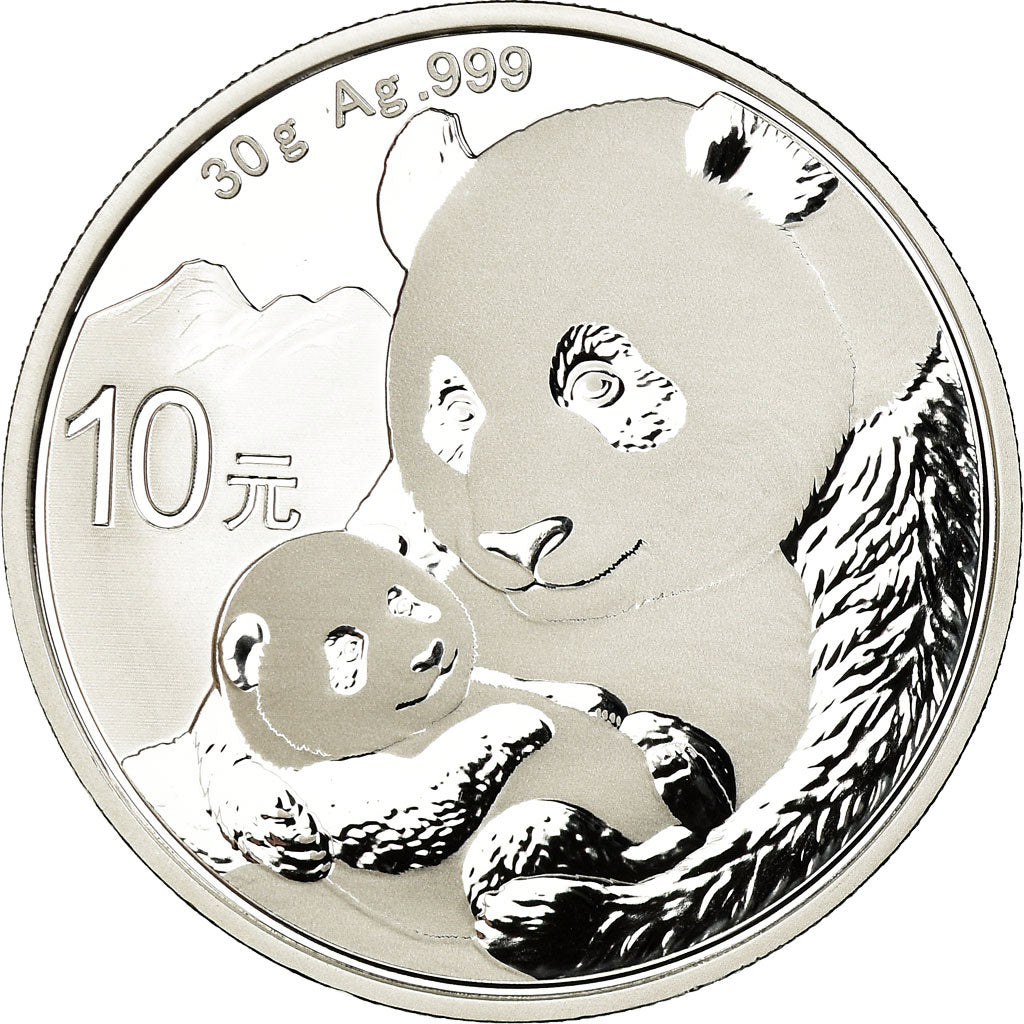 Coin, CHINA, PEOPLE'S REPUBLIC, Panda, 10 Yüan, 2019, Proof, MS(65-70), Silver