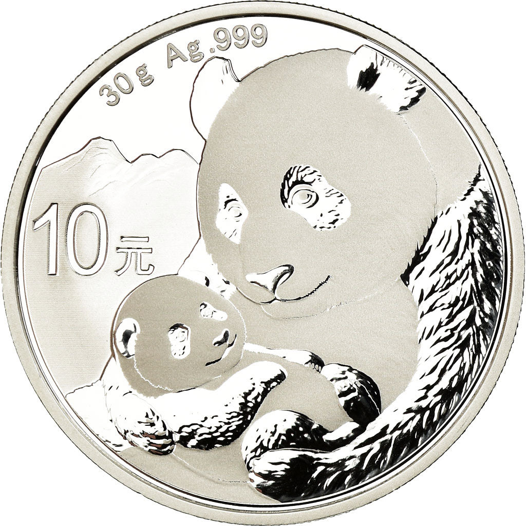 Coin, CHINA, PEOPLE'S REPUBLIC, Panda, 10 Yüan, 2019, Proof, MS(65-70), Silver
