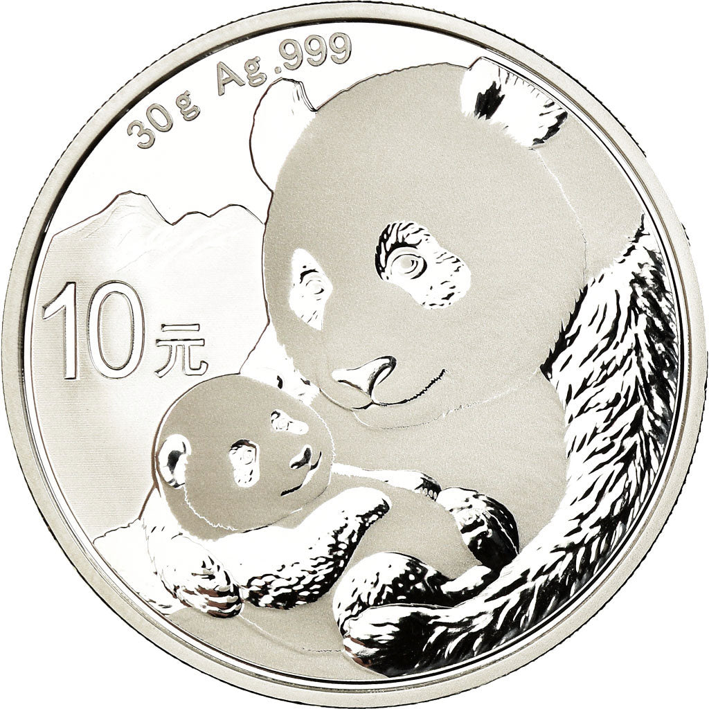 Coin, CHINA, PEOPLE'S REPUBLIC, Panda, 10 Yüan, 2019, Proof, MS(65-70), Silver
