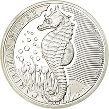Moneta, Barbados, Hippocampe, Dollar, 2018, Franklin Mint, Proof, FDC, Argento