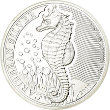 Moneta, Barbados, Hippocampe, Dollar, 2018, Franklin Mint, Proof, FDC, Argento
