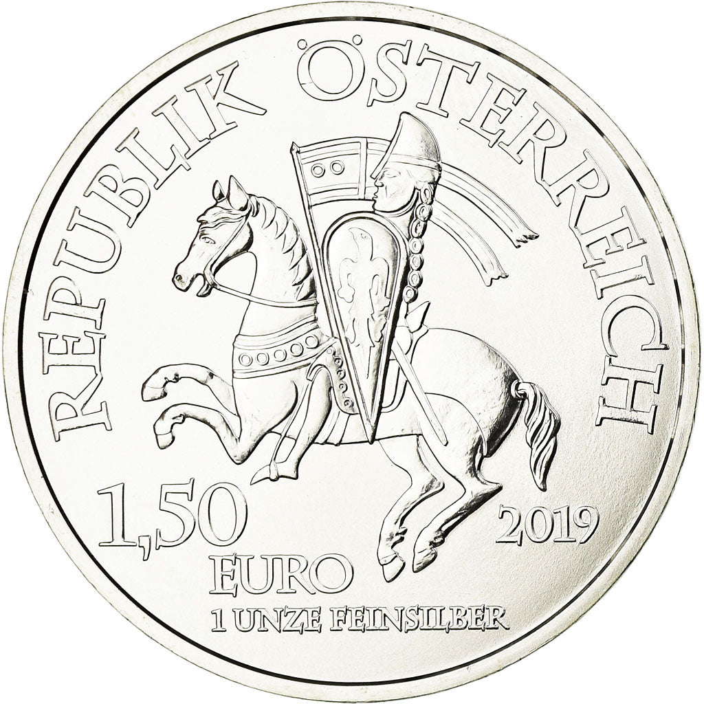 Austria, 1-1/2 Euro, Wiener Neustadt, 2019, Proof, MS(65-70), Silver, KM:New