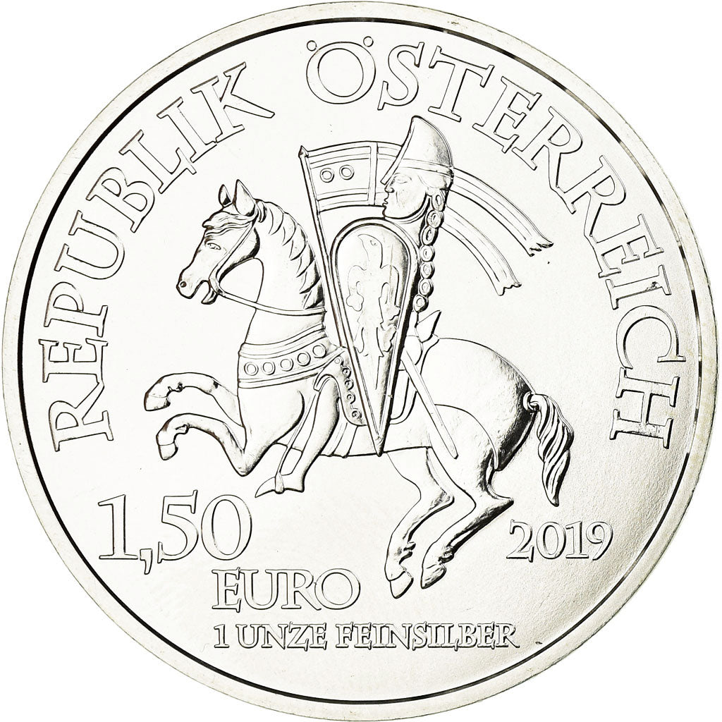 Austria, 1-1/2 Euro, Wiener Neustadt, 2019, Proof, MS(65-70), Silver, KM:New