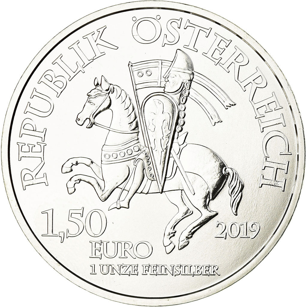 Austria, 1-1/2 Euro, Wiener Neustadt, 2019, Proof, MS(65-70), Silver, KM:New