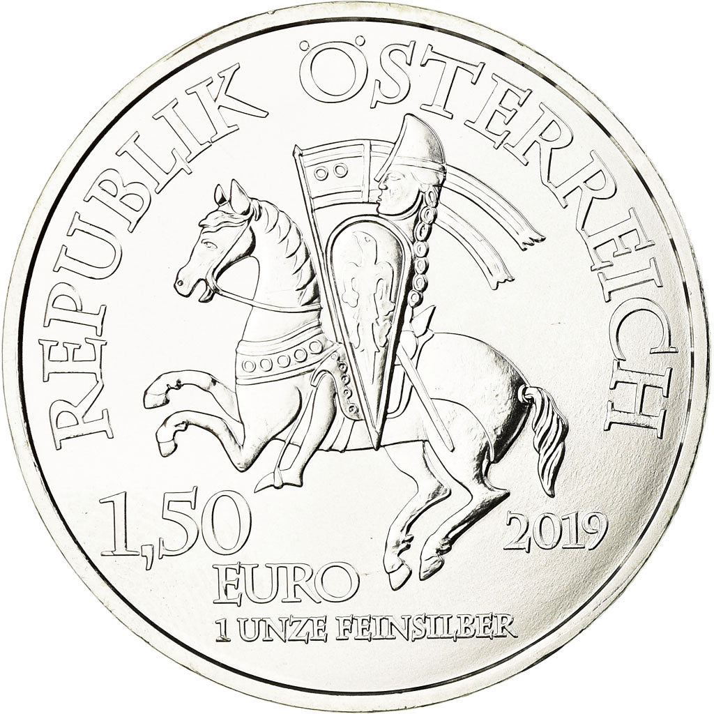 Austria, 1-1/2 Euro, Wiener Neustadt, 2019, Proof, MS(65-70), Silver, KM:New