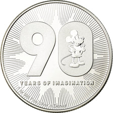 Moneta, Niue, 90ème anniversaire de Mickey Mouse, 2 Dollars, 2018, Proof, FDC