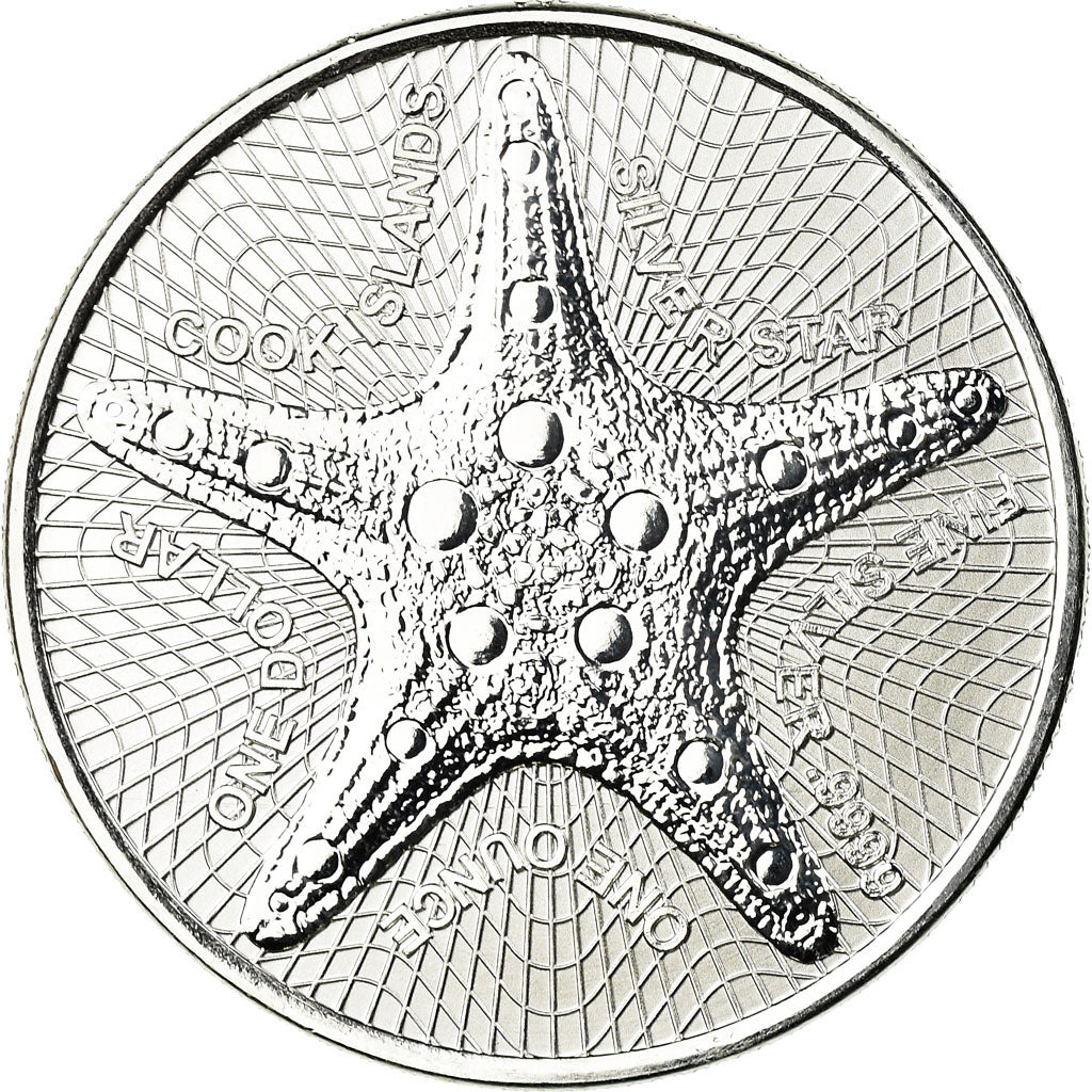 Münze, Cookinseln, Silver Star, Dollar, 2019, Franklin Mint, Proof, STGL