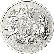 Moneta, Gran Bretagna, Royal Arms, 2 Pounds, 2019, Proof, FDC, Argento, KM:New