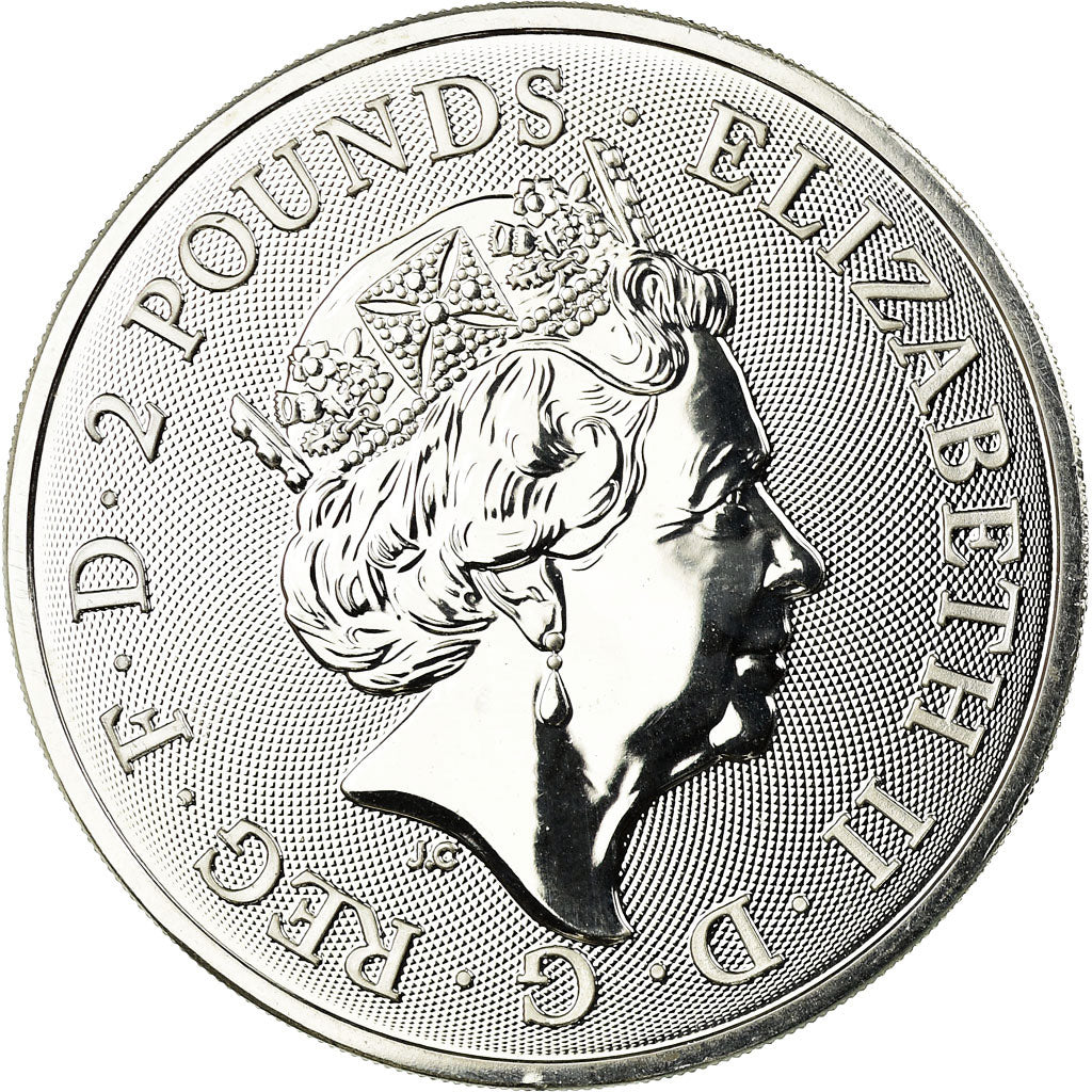 Moneta, Gran Bretagna, Royal Arms, 2 Pounds, 2019, Proof, FDC, Argento, KM:New