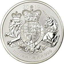 Moneta, Gran Bretagna, Royal Arms, 2 Pounds, 2019, Proof, FDC, Argento, KM:New