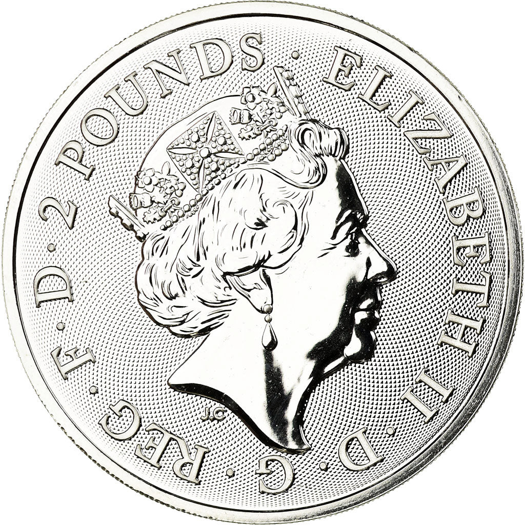 Moneta, Gran Bretagna, Royal Arms, 2 Pounds, 2019, Proof, FDC, Argento, KM:New