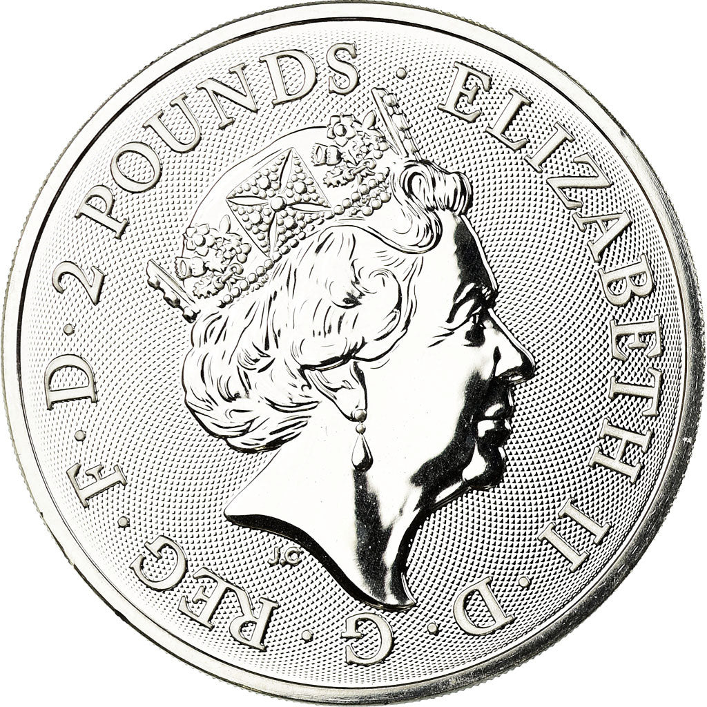 Moneta, Gran Bretagna, Royal Arms, 2 Pounds, 2019, Proof, FDC, Argento, KM:New